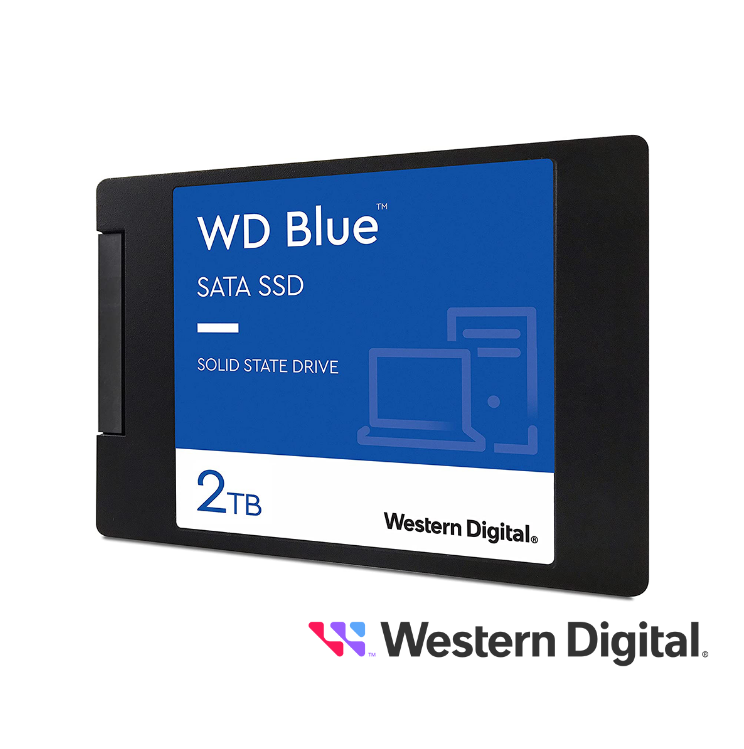 WDS200T2B0A, DD910WDI08, SSD WD SERIE BLUE WDS200T2B0A 2 TB SATA III de 6 GB/S FF 2.5" RESISTENCIA TBW 500