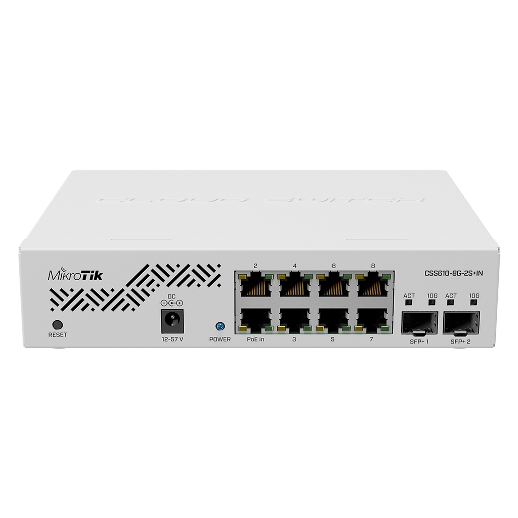 CSS610-8G-2S+IN, Switch 8 puertos GigaEth, 2 puertos SFP+ 10G