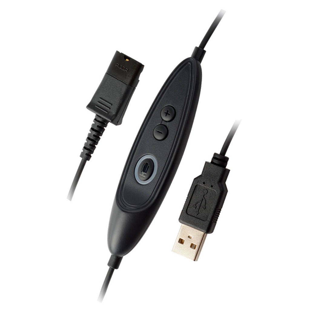 DN1011, Cable de conexión de QD tipo Poly a USB-A, con controles