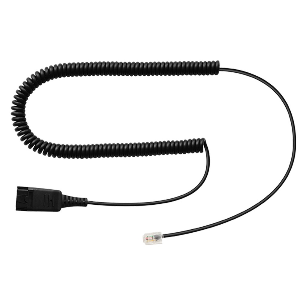 DN1008, Cable de conexión QD tipo Poly a plug RJ09 para Yealink, Snom, Grandstream