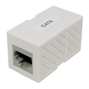 040-369/C6/WH, Acoplador Cat 6 de linea RJ45 a RJ45, color blanco, para placas frontales o patch panels