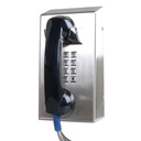 JR201-FK-SIP-SS, Teléfono IP/SIP anti vandálico, acero inoxidable, 12 teclas, montaje en pared, 130x247x132mm