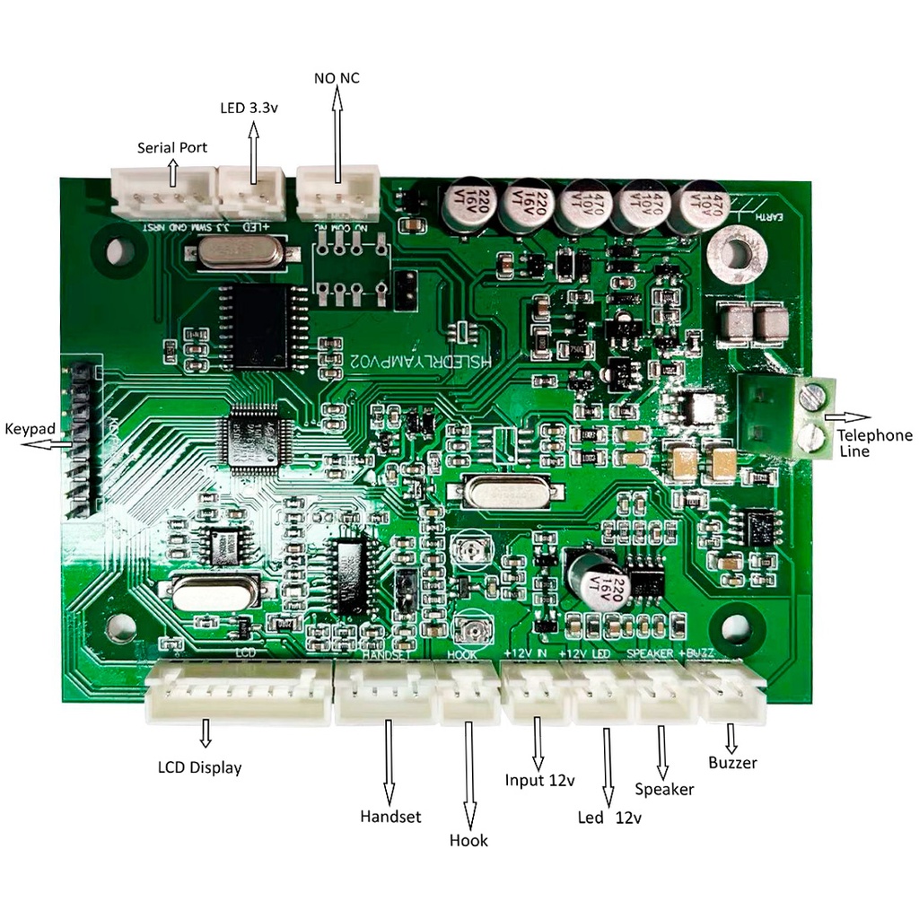 CT-TB01-PCB, Módulo PCB para teléfono análogo grado industrial