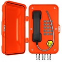 JREX101-FK-SIP, Teléfono IP/SIP a prueba de explosiones, Aluminio, 15 teclas, Tipo 3/IP67, 246x339x126mm