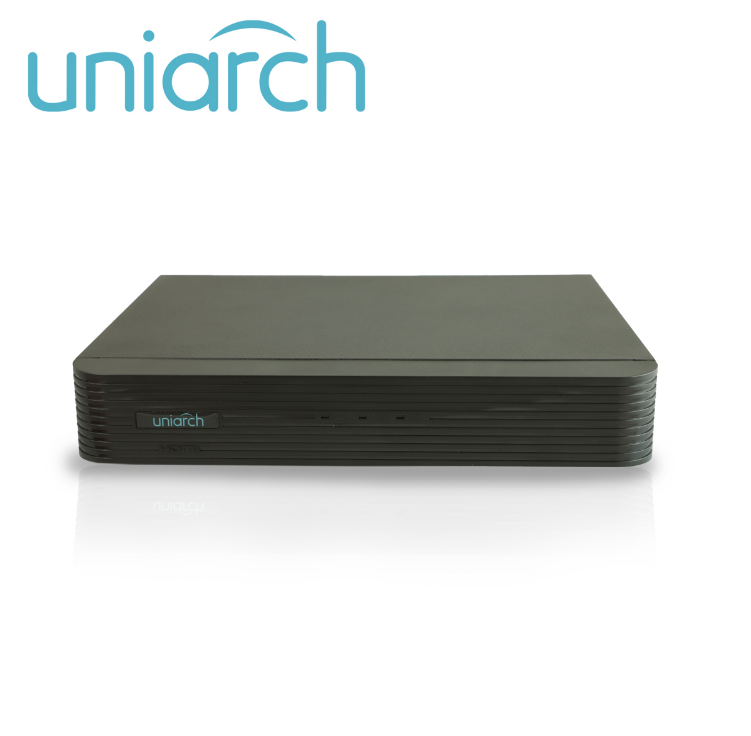 XVR-116G3, DVR pentahibrido UNIARCH, 16 canales analogicos (hasta 5MP lite a 12 FPS), AHD, TVI, CVI, 8 canales IP (hasta 8 MP), capacidad de 1 disco duro de 8 TB, entrada y salida de audio, salida VGA, HDMI simultánea, P2P (EzCloud), ONVIF, RTSP, con carcasa metálica