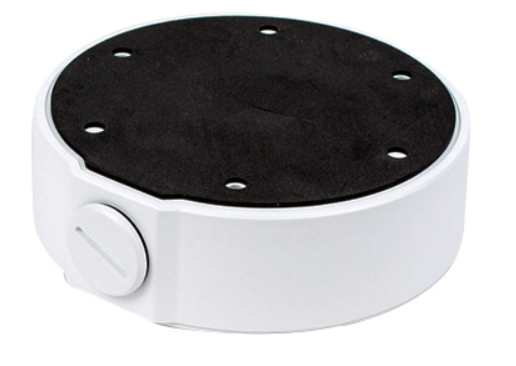 TR-JB04-D-IN, Base de aluminio para cámara Fisheye serie IPC868, Soporta montaje de techo TR-SE24-IN, TR-CM24-IN, TR-SE24-A-IN