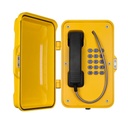 JR101-FK-Analog, Teléfono análogo, intemperie IP67, con teclas, aluminio, para pared, 334x204x109mm
