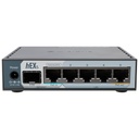 E60iUGS, hEX S, Ruteador Dual Core 950MHz, 512MB RAM, 2.5G SFP, 5xGEth, USB, RouterOS v7 L4, gabinete plástico