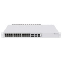 CRS326-4C+20G+2Q+RM, Ruteador Switch, CPU 650MHz RAM 128MB, 20x2.5GEth, 4xCombo, 2xQSFP+ 40G, 1x100Mbit Eth, RouterOS L6, 1UR, PSU Dual 