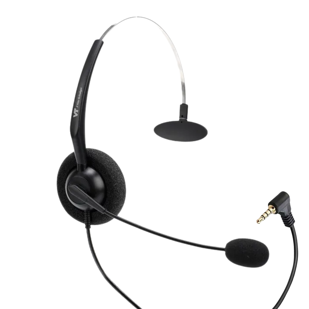 VT1000-Omni-1x3.5-M, Diadema monoaural, Conector 3.5mm. Compatible WPs y DPs de Grandstream