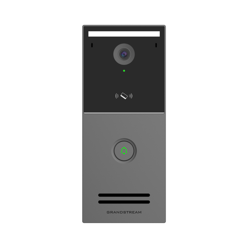 GDS3726, Video Portero SIP/VoIP 4MP, 1 botón de timbre, Onvif, RFDI, Metálico, IP66, IK10, WDR 120dB, IR 5m, IA ISP, 2 relays, PoE/af ó 9-36Vcc