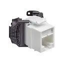 AX6AU-GW6, Jack Cat6A, para 26 a 22AWG, tool-free, PoE 100W, QuickPort, Color blanco