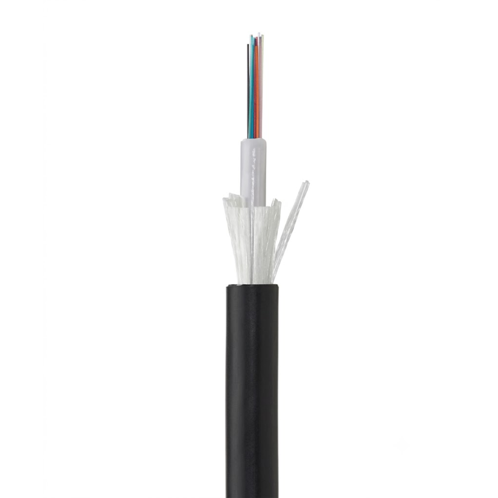 GFOM4UNI06LU-Eca, Cable de fibra óptica Multimodo 6 hilos OM4 LSHF/LSZH, interior/exterior, Euroclass Eca, bobina de 2,000 m
