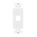 41641-00W, Inserto Decora con un puerto QuickPort, color blanco 