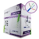 12251L305, Cable UTP Cat5E serie ECO, Cal 24AWG CCA, Bobina 305Mts PVC Color Azul, Uso Interior