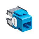6110G-RL6, Jack Cat6A, para 26 a 22AWG, remate 110, PoE 100W, QuickPort, Color azul