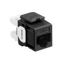 61110-RE6, Jack Cat6 EXTREME™, para 26 a 22AWG, remate 110, PoE 100W, QuickPort, Color negro