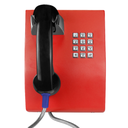 ​JR206-FK-SIP, Teléfono IP Antivandálico, 12 teclas, SIP, PoE, Acero Pintado en color rojo, montaje en pared, 248x185x133