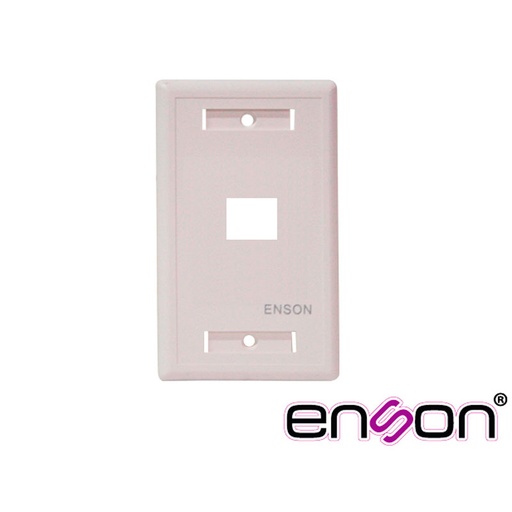 [ENS-FP61] ENS-FP61, Placa de pared universal 1 puerto sin jack