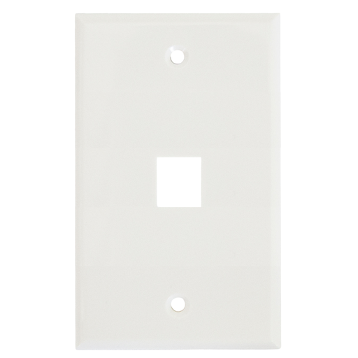 [ENS-FP61] ENS-FP61, Placa de pared universal, 1 puerto tipo Keyconnect, uso interior material plástico ABS, color blanco