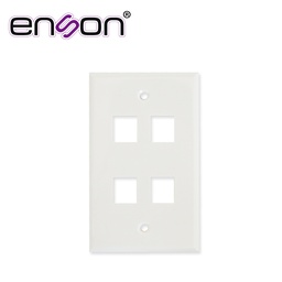 [ENS-FP64] ENS-FP64, Placa de pared universal 4 puertos sin jack