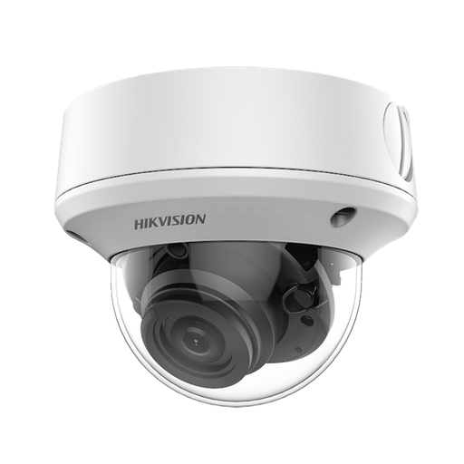 [DS-2CE5AU1T-AVPIT3ZF] DS-2CE5AU1T-AVPIT3ZF, Domo TURBOHD 4K, Lente Mot. 2.7 a 13.5 mm, 40m IR, IP67, 12 VCD, 24 VCA