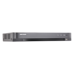 [DS7208HUHIK1(S)] DS-7208HUHIK1(S), DVR 8 MP, 8 Canales 4K TURBOHD + 8 IPs, 1 Bahía de Disco Duro, 4 Canales Audio, coaxitron, analitica