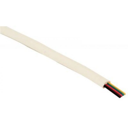 [MO4T-305BL] MO4T-305BL, Cable telefónico plano 4x28AWG, blanco