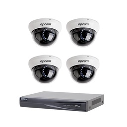 [PAQUETE 2 CCTV] PAQUETE 2 (CCTV) 1 EV1004TURBO Y 4 LD7TURBOW (No incluye accesorios)