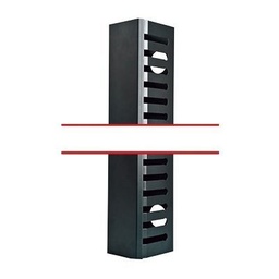 [LPCV-45S] LPCV-45S,  Kit organizador vertical de cable sencillo para rack abierto de 45 unidades