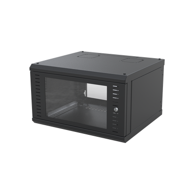 [SR-1906-GFP] SR-1906-GFP, Gabinete para Pared, Puerta Cristal, Cuerpo Fijo con Rack 19'', 6 UR