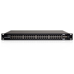 [ES-48-750W] ES-48-750W,  EdgeSwitch PoE 802.3at/af y PoE 24V, 48 x GigaEth, 2 SFP y 2 SFP+, 750W, Para 19'' 1 UR