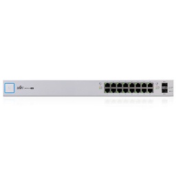 [US-16-150W] US-16-150W, Switch UniFi, 16 x GigaEth y 2 SFP. PoE Pasivo 24v y 802.3at/af, 150W