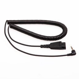[QD-2.5mm] QD-2.5mm, Cable adaptador QD tipo Poly a 2.5mm para Panasonic, Poly CT14, Yealink