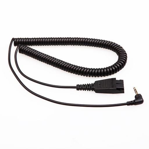 [QD-2.5mm] QD-2.5mm, Cable adaptador QD tipo Poly a 2.5mm para Panasonic, Poly CT14, Yealink