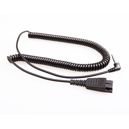 [QD-3.5mm-01] QD-3.5mm-01, Cable QD tipo Poly a 3.5mm para teléfonos IP, análogos y celulares