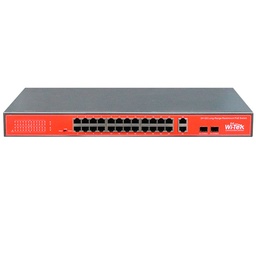 [WI-PS526GV] WI-PS526GV, Switch PoE 250m, 24 FEth PoE, 2 Combo uplink, 150w