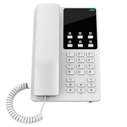 [GHP620] GHP620, Teléfono Hotelero IP Blanco, 2 cuentas SIP 2 líneas, GDMS, soporta PoE
