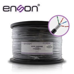 [13151B305] 13151B305, Cable UTP Cat5E serie Pro-II Cal 24AWG Cobre, Bobina 305Mts Doble Forro Negro, Exterior