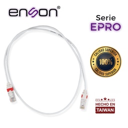 [EPRO-6PC90-WH] EPRO-6PC90-WH, Patch Cord RJ45 cable UTP Cat 6, ultradelgado, color blanco, longitud 90 cms.