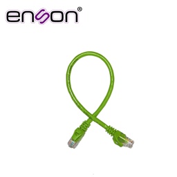 [P6003E] P6003E, Patch Cord RJ45 cable UTP Cat 6, serie pro, color verde, longitud 30 cms