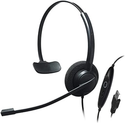 [CRYSTAL SR2731] CRYSTAL SR2731, headset Clásico y económico UC headset para CC&O, Home Office y conexión por USB (MONOAURAL)