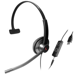 [EPIC 501] EPIC 501 REDEPIC 501 GRAY, UC Headsets con conexiones 3.5mm y USB (MONOAURAL)