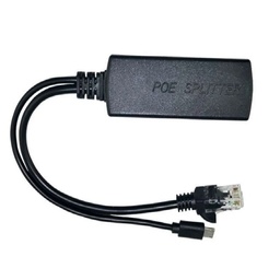 [CT-PoEaf-Eth100_mUSB] CT-PoEaf-Eth100_mUSB, Cable divisor de PoE 802.3af a Ethernet 10/100M + Micro USB 5V 2.4A