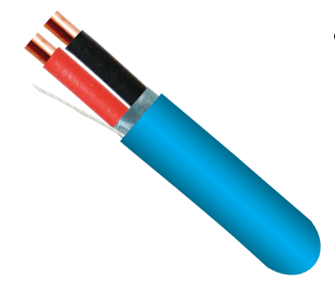 [216-162_S_R_BL] 216-162/S/R/BL, Cable de alarma contra incendios, FPLR (elevador), 16/2 blindado