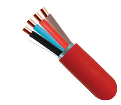 [216-164_S_R_RD] 216-164/S/R/RD, Cable de alarma contra incendios, 16 AWG 4 CONDUCTORES Cobre desnudo sólido, FPLR (elevador) con blindaje general