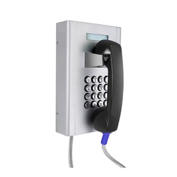 [JR204-FK-SIP] JR204-FK-SIP, Teléfono IP/SIP anti vandálico, acero pintado, LCD, 16 teclas, montaje en pared, 250x160x123mm
