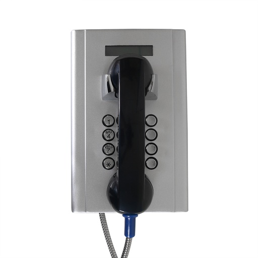 [JR204-FK-SIP] JR204-FK-SIP, Teléfono IP/SIP anti vandálico, acero pintado, LCD, 16 teclas, montaje en pared, 250x160x123mm