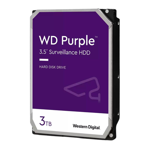 [WD33PURZ] WD33PURZ, Disco Duro Serie Purple, 3TB, SATA 6Gb/s, 3.5", velocidad 175MB/s, Caché 256MB, para videovigilancia 7x24