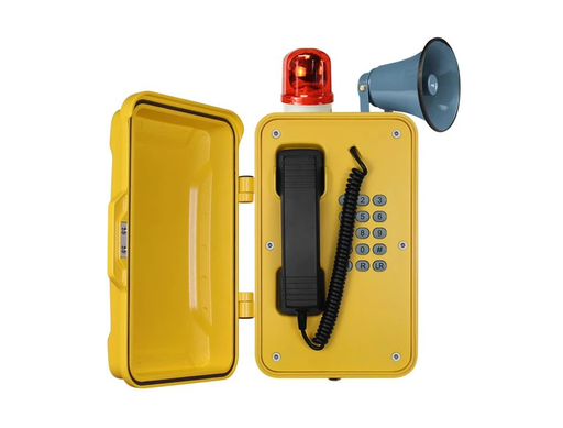 [JR101-FK-HB-SIP] JR101-FK-HB-SIP, Teléfono IP resistente a la intemperie, teclado completo, bocina y sirena, montaje en pared.